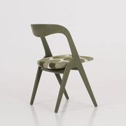 Chaise verte, design danois, années 1970, production : Danemark