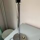 Art deco white opaline chrome lamp