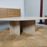80s travertine coffee table