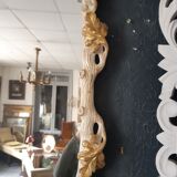 Lacquered and gilded mirror