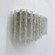 Doria Leuchten ice glass tube wall lamp, 1970s