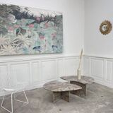 Table basse "Grain de café" en marbre, 1970