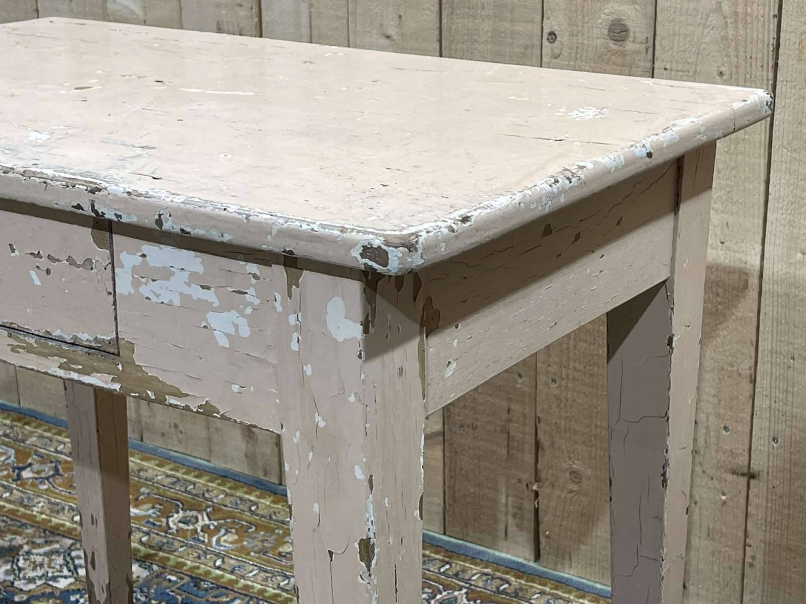 Beech desk table from the 1950s