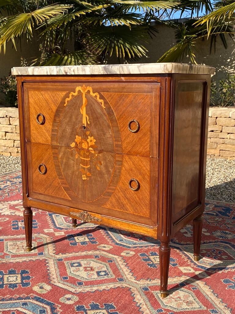 Dresser marquetry and bronze Louis XVI style