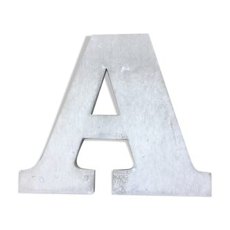 Letter A of large size zinc sign