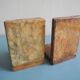 paire serre livres albâtre déco vintage alabaster bookends
