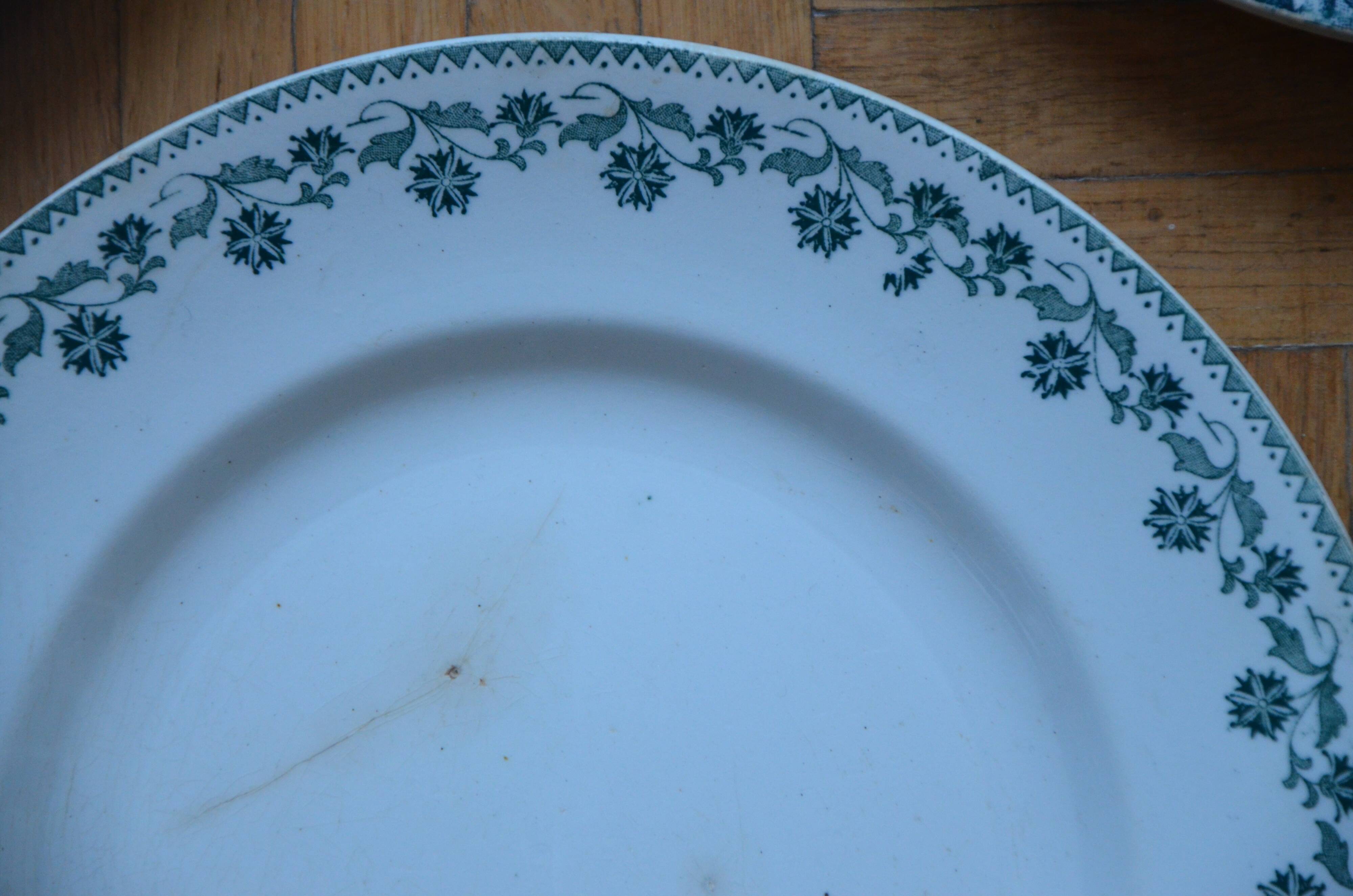 Lot of 3 mismatched old plates