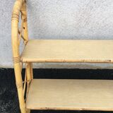 60'S rattan wall shelf