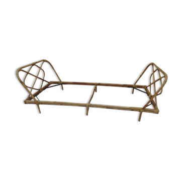 Vintage rattan bed 1 person