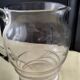 Jug, pitcher, glass water carafe with a frosted design 1.2 L