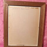 Orientalist painting man with turban wooden frame