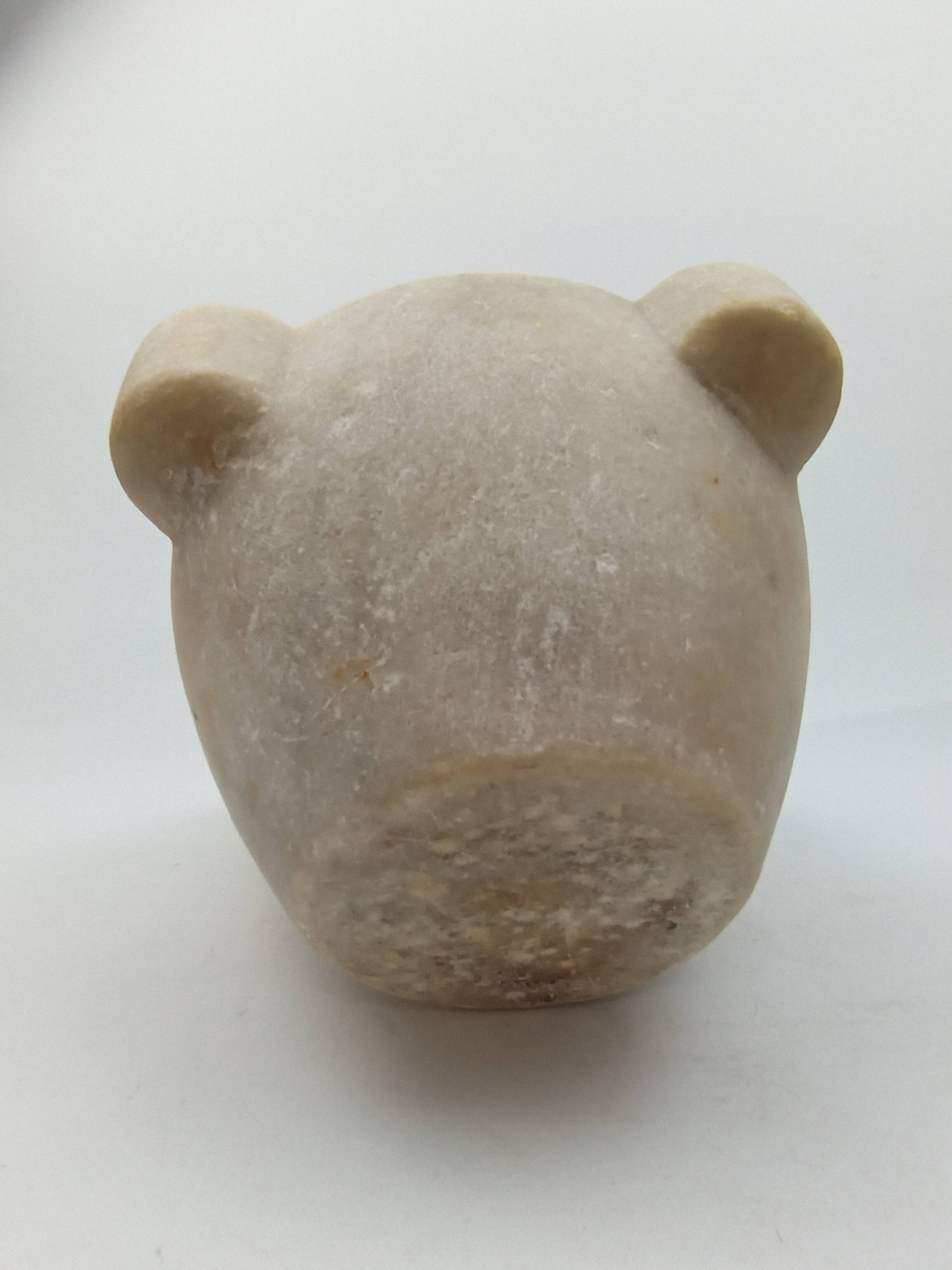 Large alabaster mortar with these two wooden pestles