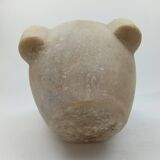 Large alabaster mortar with these two wooden pestles