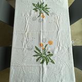 Nappe carrée 170 x 170  brodée main