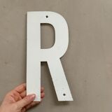 Old sign letter R / 27cm
