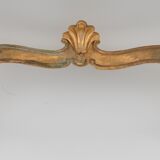 Rocker-style gilded wooden console