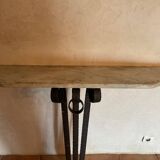 Large wrought iron console
