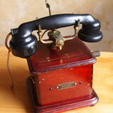 Ericsson antique telephone in wood and bakelite