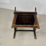 Bonnet de Lettré model chairs in elm, Chinese design, 1900