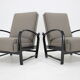 Paire de fauteuils réglables Kropacek Kozelka, Tchécoslovaquie, 1940