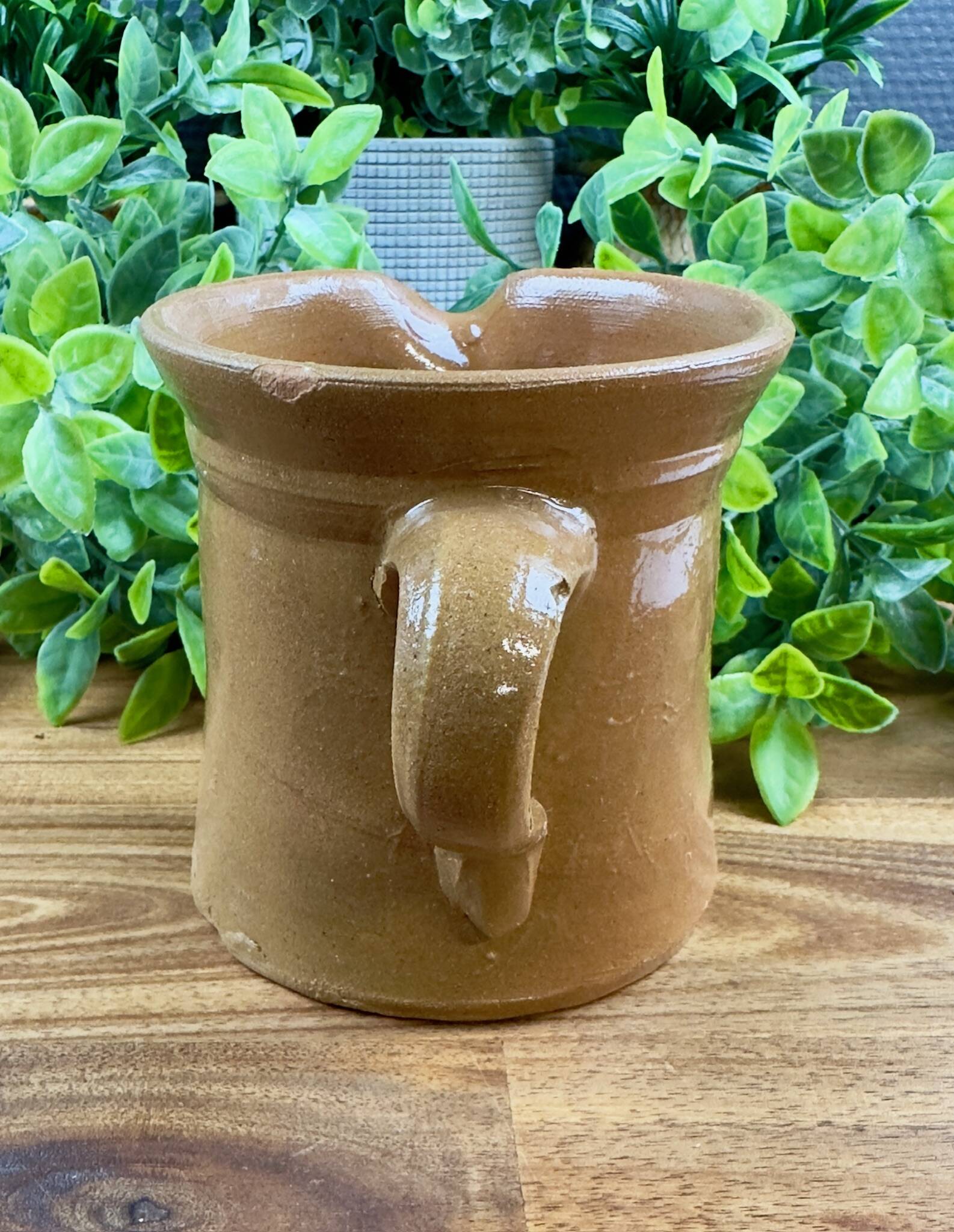 Old stoneware pitcher Troinex 1st August rustic vintage decor