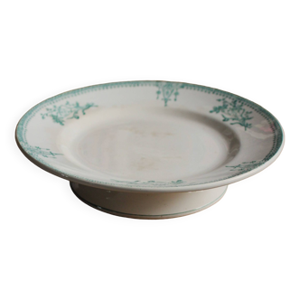 Saint Amand green pedestal bowl