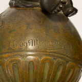Pair of bronze vases, Auguste Moreau (1834-1917)