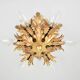 Mid century palm leaf flush mount by Banci Firenze