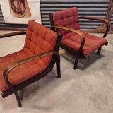 Pair of armchairs by Karel Kozelka and Antonin Kropacek