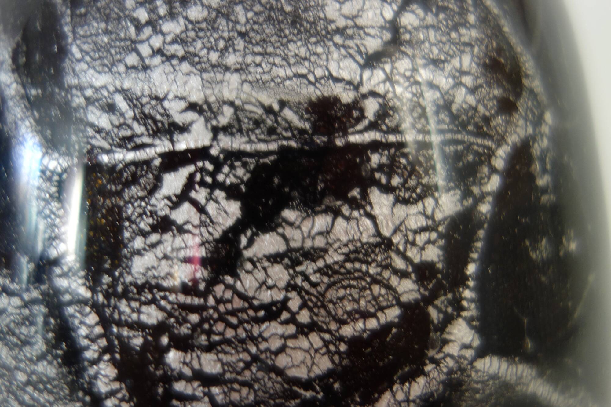 Blown glass vase by Raymond Branlé, Biot, France