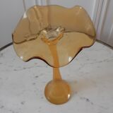 Blown glass vase soliflore corolla years 60-70