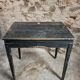 Bureau d'école français ancien, bureau d'écriture noir, bureau à abattant, vers 1900