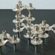 Rare set of 7 BMF Orion type Nagel candlesticks with box