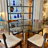 Round glass table 1970