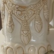 Porte plante éléphant en céramique vintage