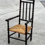 Chair called Bobbin in stained oak, 1930