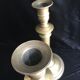 Pair of candlesticks, art nouveau, golden bronze
