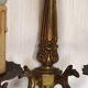 Large Vintage French Bronze Baroque Style Bronze Double Wall Light 5413