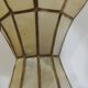 Pair of vintage mother-of-pearl and brass wall sconces – Floral shape