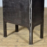 Vintage Iron And Glass Display Cabinet, 1970s