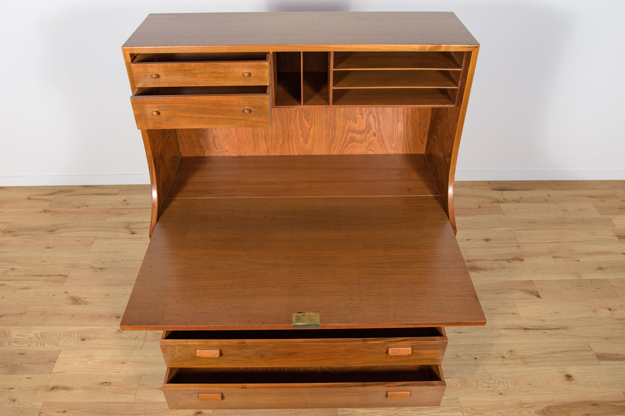 Mid-Century Danish Walnut Secretary by Borge Mogensen for Soborg Mobler, 1960s