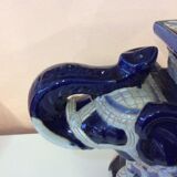 Blue ceramic elephant