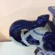 Blue ceramic elephant