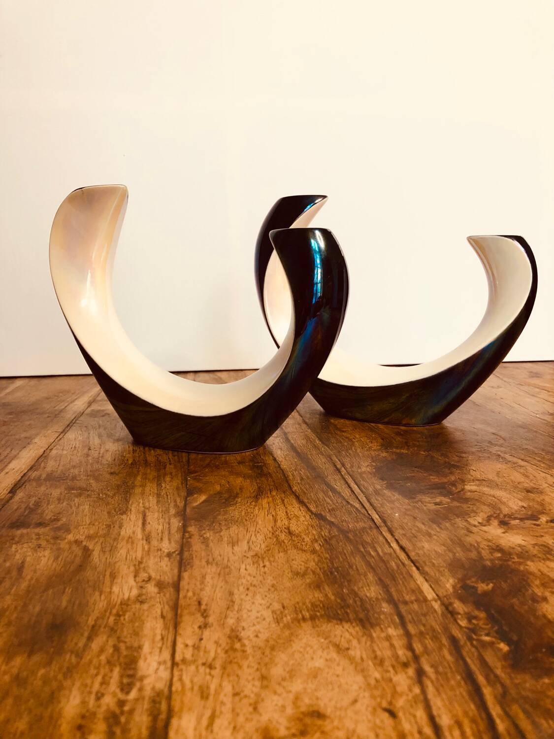 2 Verceram candlesticks mid 20th century. 1950s