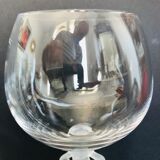 Set of six crystal wine glasses