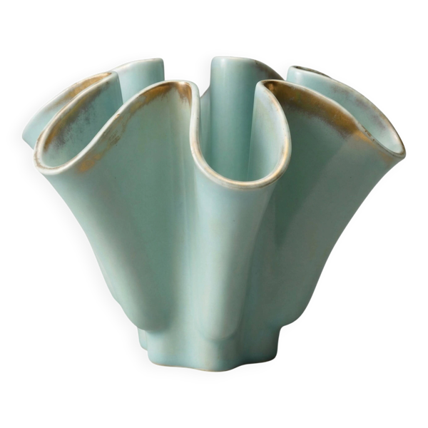 Vase en céramique B. Letalle Saint-Clément – modèle 9005 vert céladon, années 1950-60 — Beyit