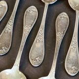 Vintage elegance: Set of 8 small silver-plated metal spoons – Ref 26