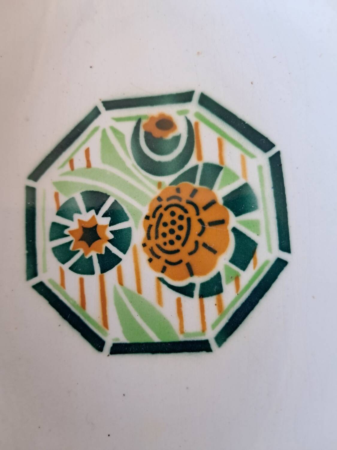 Digoin Sarreguemines Oxford model ironstone dish
