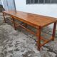 Old country farmhouse table of 3m50 for 12 people with rustic fir spacers