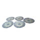 Superb set of 5 antique flat plates.